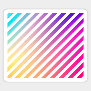 Soft pastle rainbow colors pattern Sticker